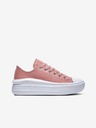 Converse Chuck Taylor All Star Move Leather and Shine Platform Sneakers