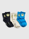 GAP Gap & Smiley® 3 чифта детски чорапи